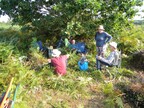 Norfolk Conservation Corps team taking a well-deserved teabreak