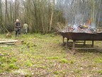 Coppice brash being loaded on to a burning tray 2026-03-08 (4614)