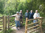 The Norfolk Conservation Corps team and the completed kissing-gate