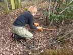 Jacky with bowsaw, Swannington Upgate 2026-03-22